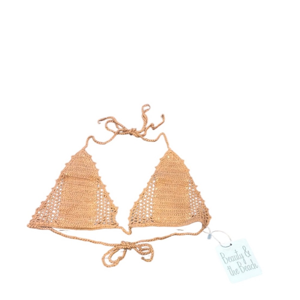 Beauty & The Beach Light Brown Itsy Bitsy Bikini Top